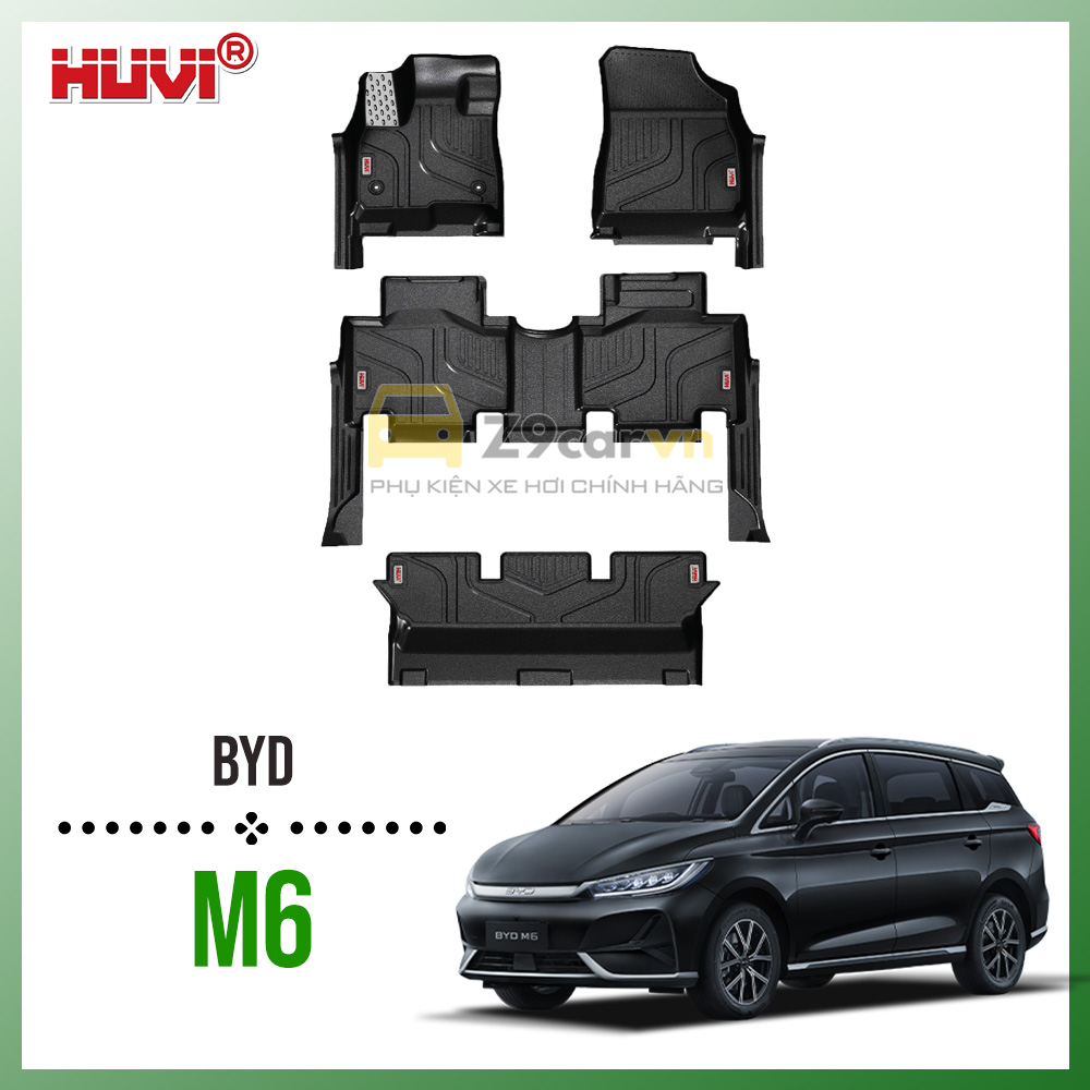 Thảm lót sàn ô tô HUVI BYD M6 2025 1